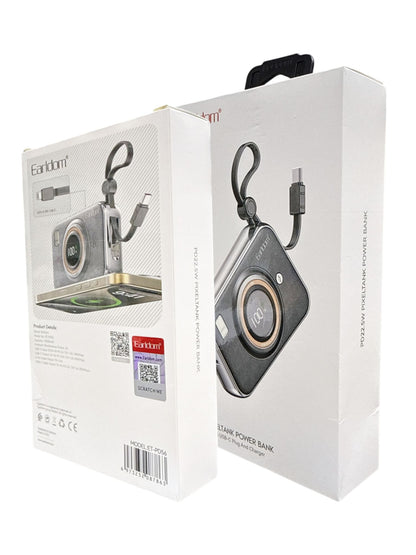 Earldom PD56 22.2W 10000mAh Powerbank – Fast & Portable Charging