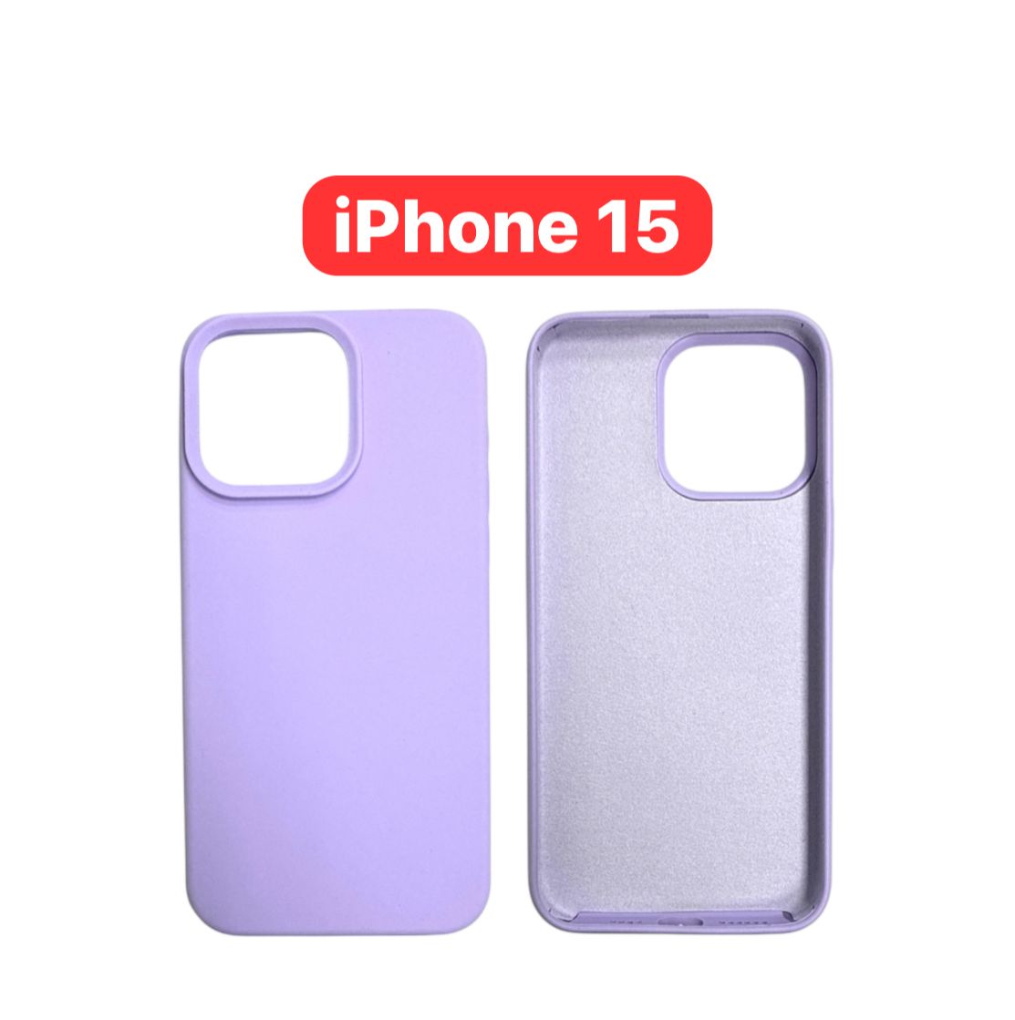 iPhone 15 Silicone Case | Yellow Teal Green Blue Navy Purple Orange Black Cover