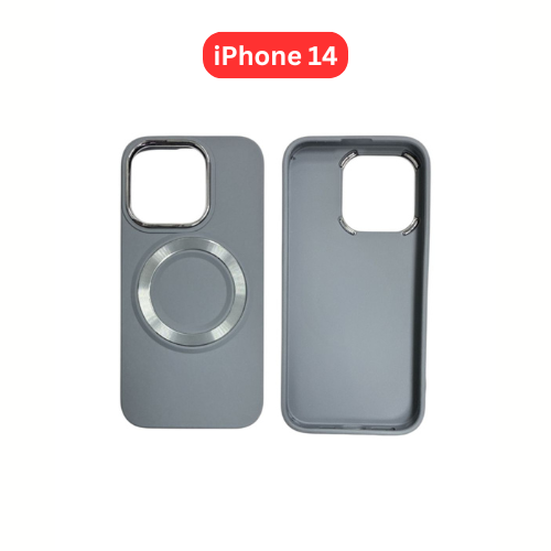 iPhone 14 TPU Magnetic Case White Brown Green Blue Balck White Pink