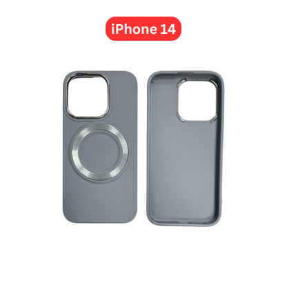 iPhone 14 TPU Magnetic Case White Brown Green Blue Balck White Pink