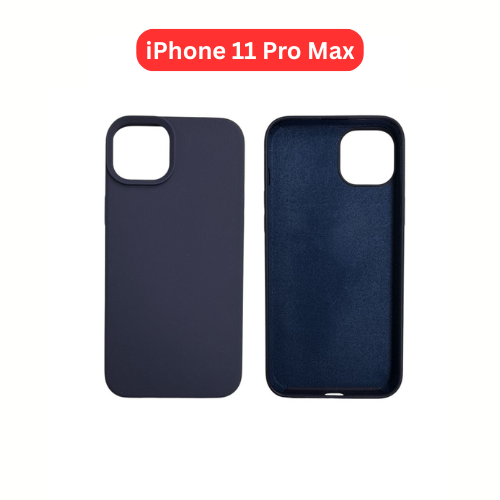 iPhone 11 Pro Max Silicone Case | Orange Blue Pink Purple Green Yellow Cover