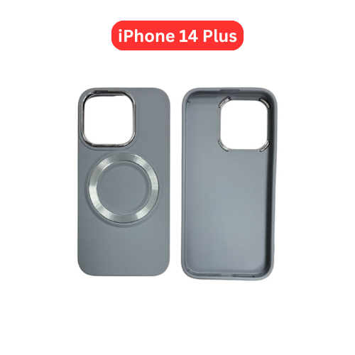 iPhone 14 Plus TPU Magnetic Case White Brown Green Blue Balck White Pink