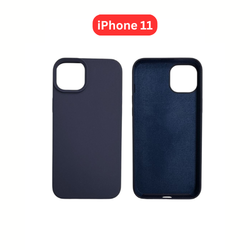 iPhone 11 Silicone Case | Orange Blue Black Yellow Cover