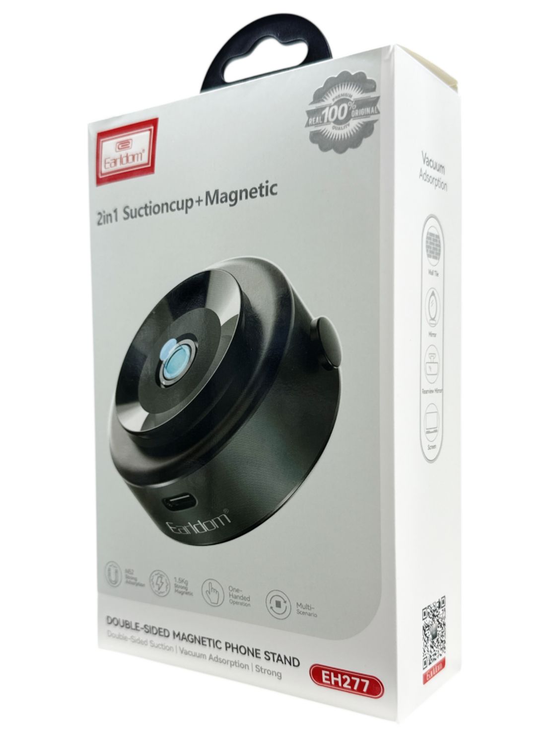 Earldom EH277 2 in  1 Suctioncup + Magnetic Double sided Phone Stand