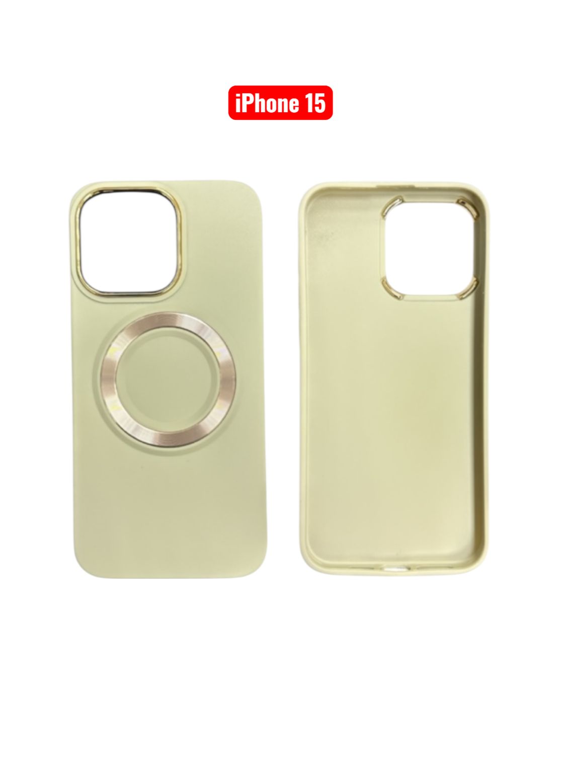 iPhone 15 TPU Magnetic Case | White Brown Green Blue Pink Slim Shockproof Cover