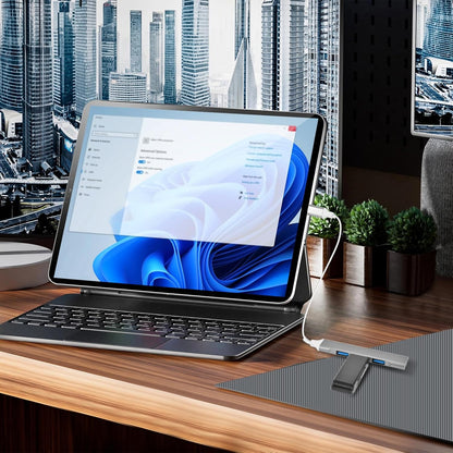 Type-C USB Hub | USB-C to 4-Port USB 3.0 Splitter | High-Speed Adapter