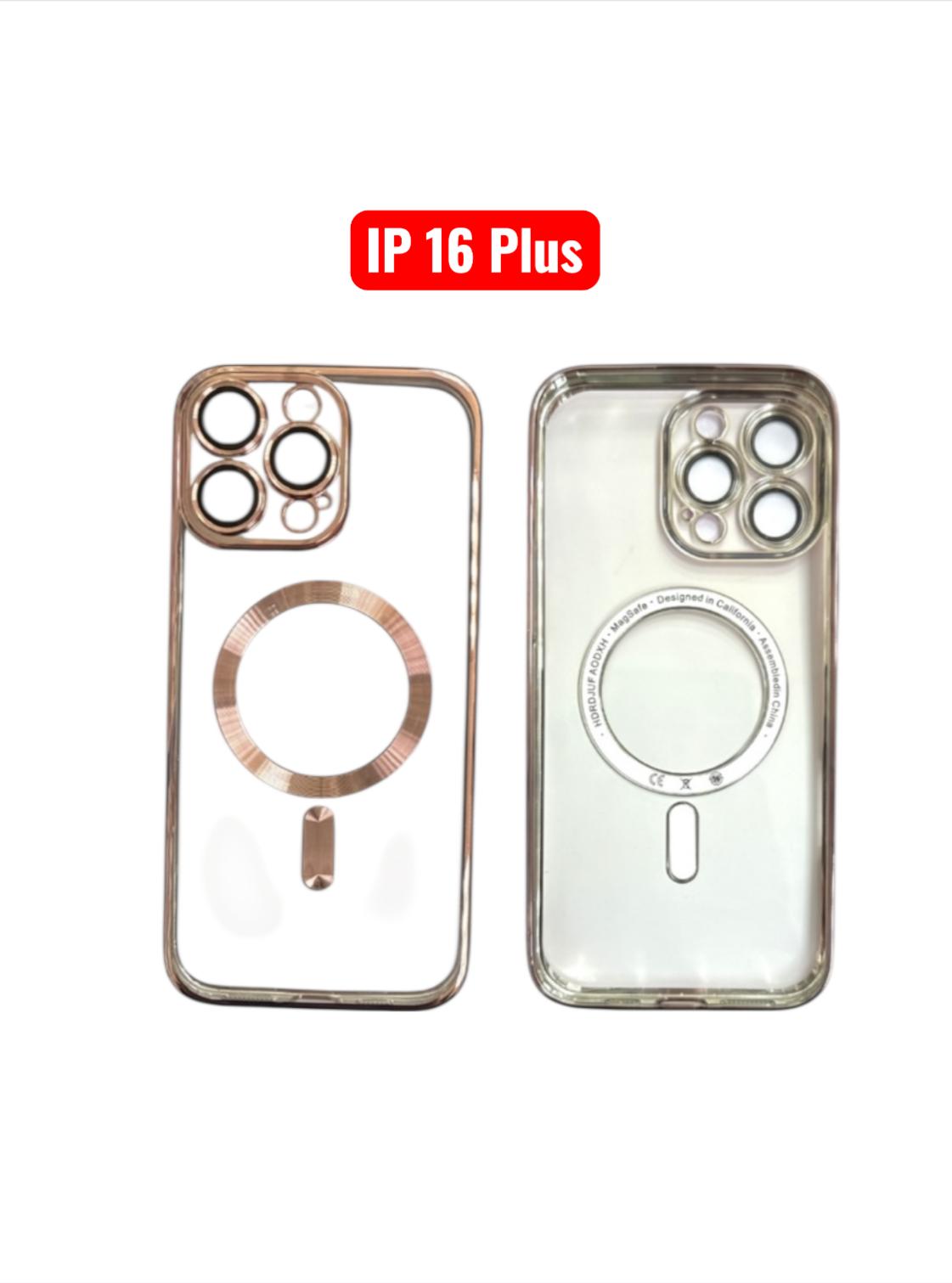 iPhone 16 Plus Magnetic Electroplating TPU Case | Silver Black Rose Gold Blue Green Gold