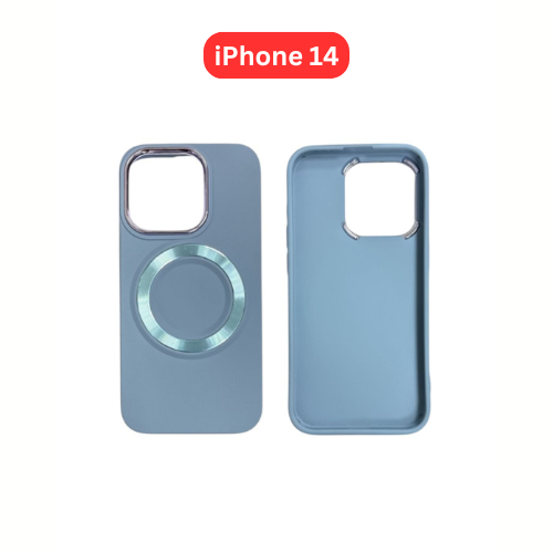 iPhone 14 TPU Magnetic Case White Brown Green Blue Balck White Pink