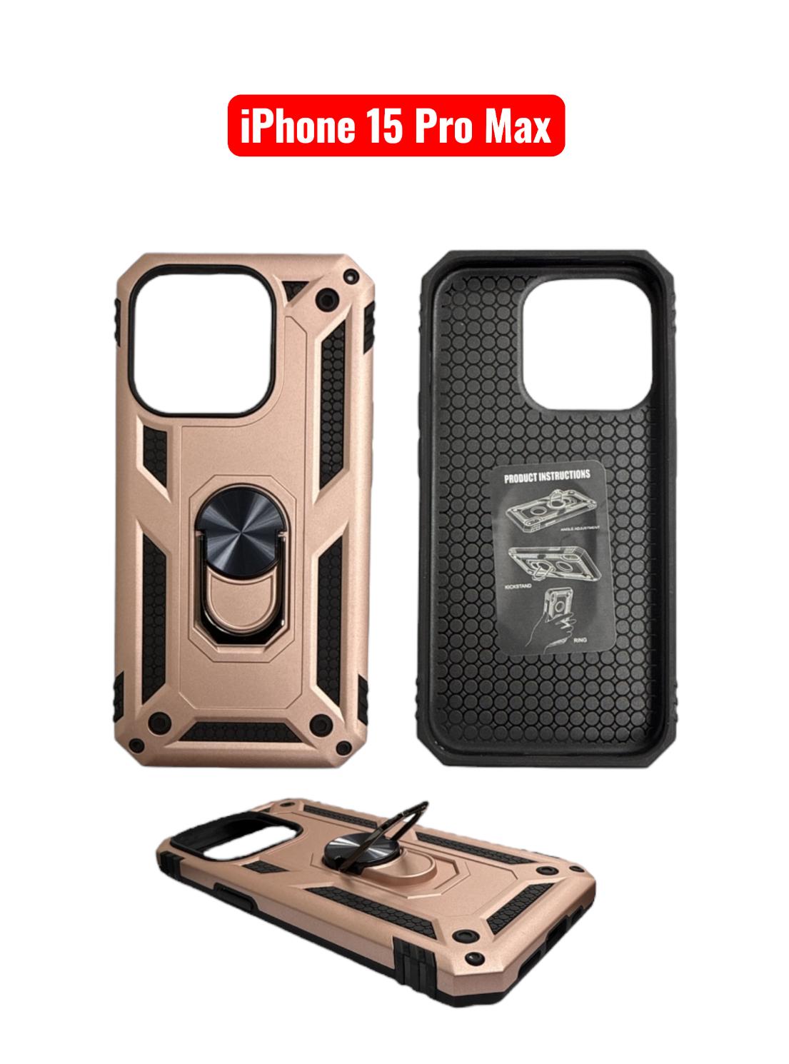 iPhone 15 Pro Max Sergant Hard Case | Red Green Gold Rose Gold Silver Cover