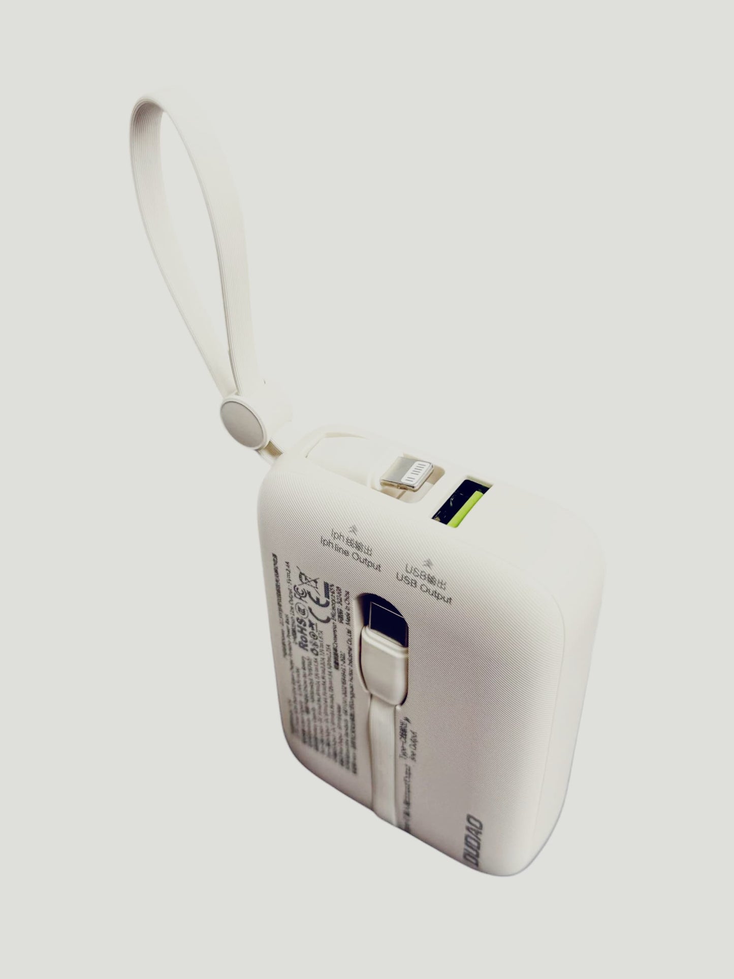 DUDAO K14 66W Powerbank – 3-Port Fast Charging Type-C, Lightning, USB