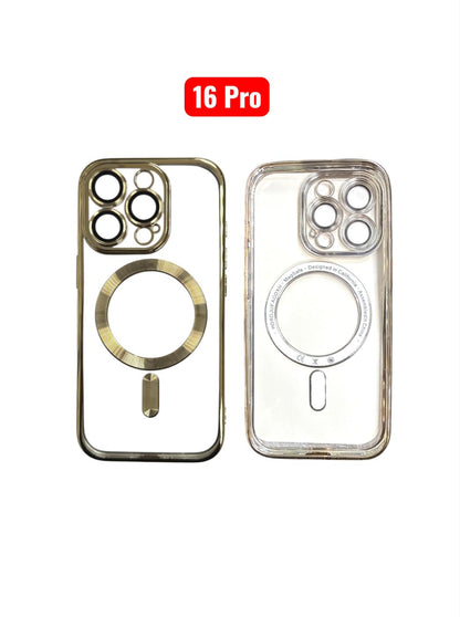 Magnetic Electroplating TPU Case | Silver Black Rose Gold Blue Green Gold