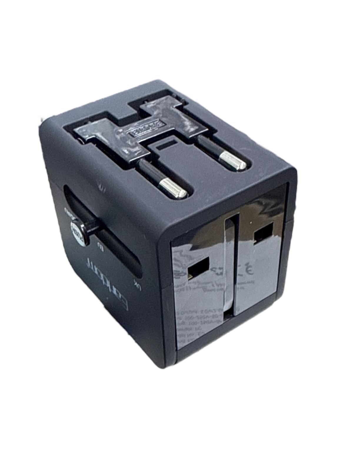 Earldom LC18 Universal Travel Adapter | 1500W | USB Fast Charger