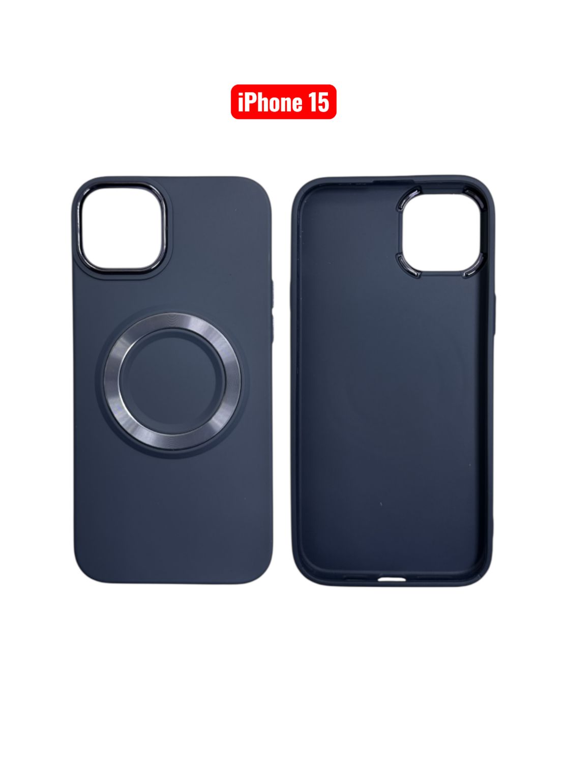 iPhone 15 TPU Magnetic Case | White Brown Green Blue Pink Slim Shockproof Cover