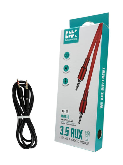 DK XF-41 3.5mm AUX Cable | Anti-Knotted | Fast Transmission | Universal Compatible