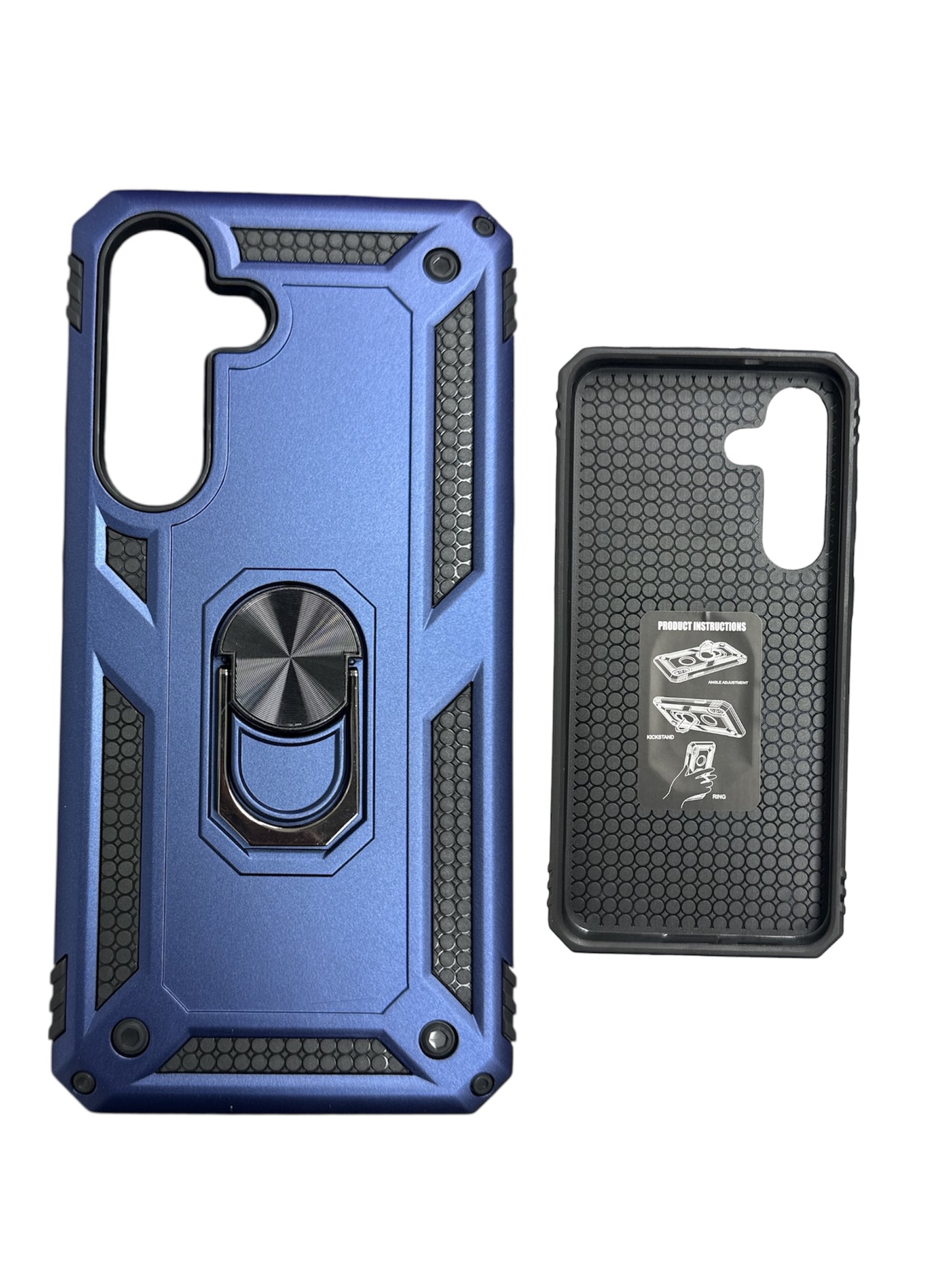 Samsung S25 FE Tech Ring Case | Shockproof Stand Grip Protective Cover