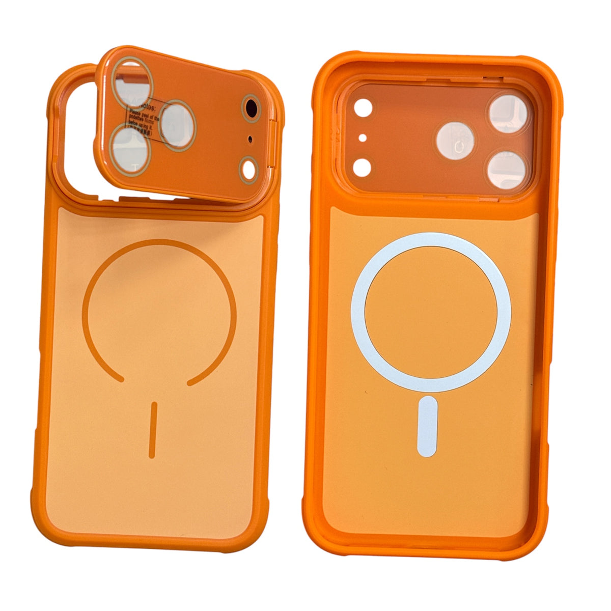 iPhone 17  Premium Magnetic Case Luxury Cover Black Orange Blue