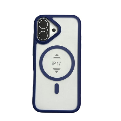 iPhone 17 Premium Silicon transparen Case Luxury Cover Black Orange Blue