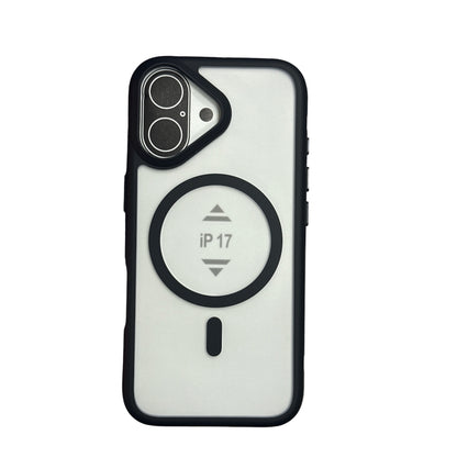 iPhone 17 Premium Silicon transparen Case Luxury Cover Black Orange Blue