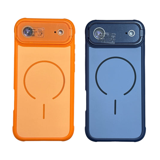 iPhone 17  Air Premium Magnetic Case Luxury Cover Black Orange Blue
