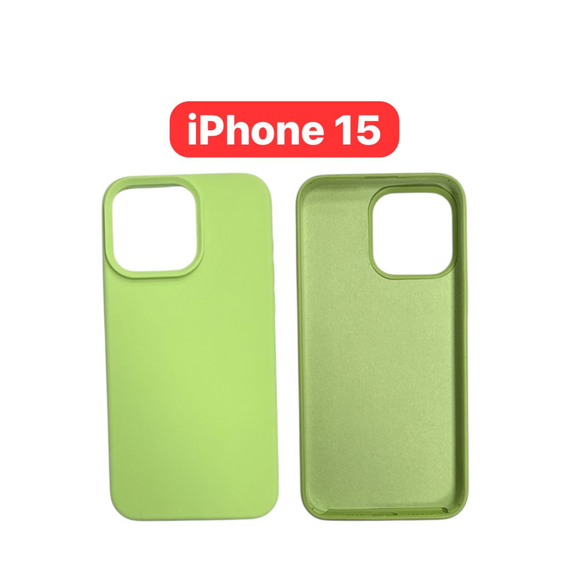 iPhone 15 Silicone Case | Yellow Teal Green Blue Navy Purple Orange Black Cover