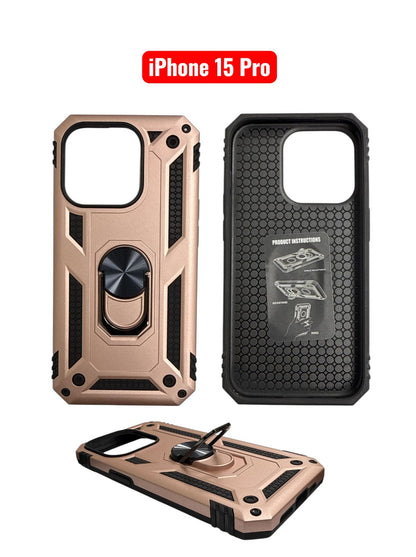 iPhone 15 Pro Sergant Hard Case | Red Green Blue Black Gold Rose Gold Silver Cover