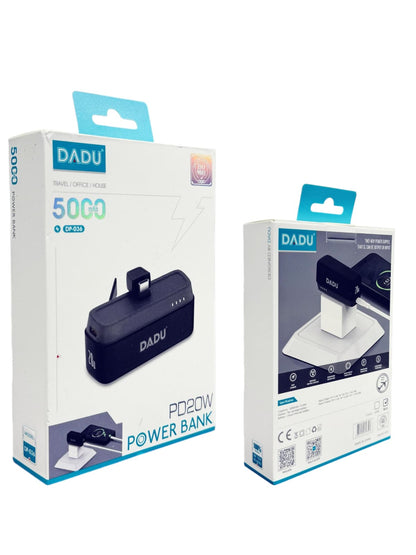 DADU DP-036 5000mAh USB-C Power Bank 20W PD Fast Charging Portable
