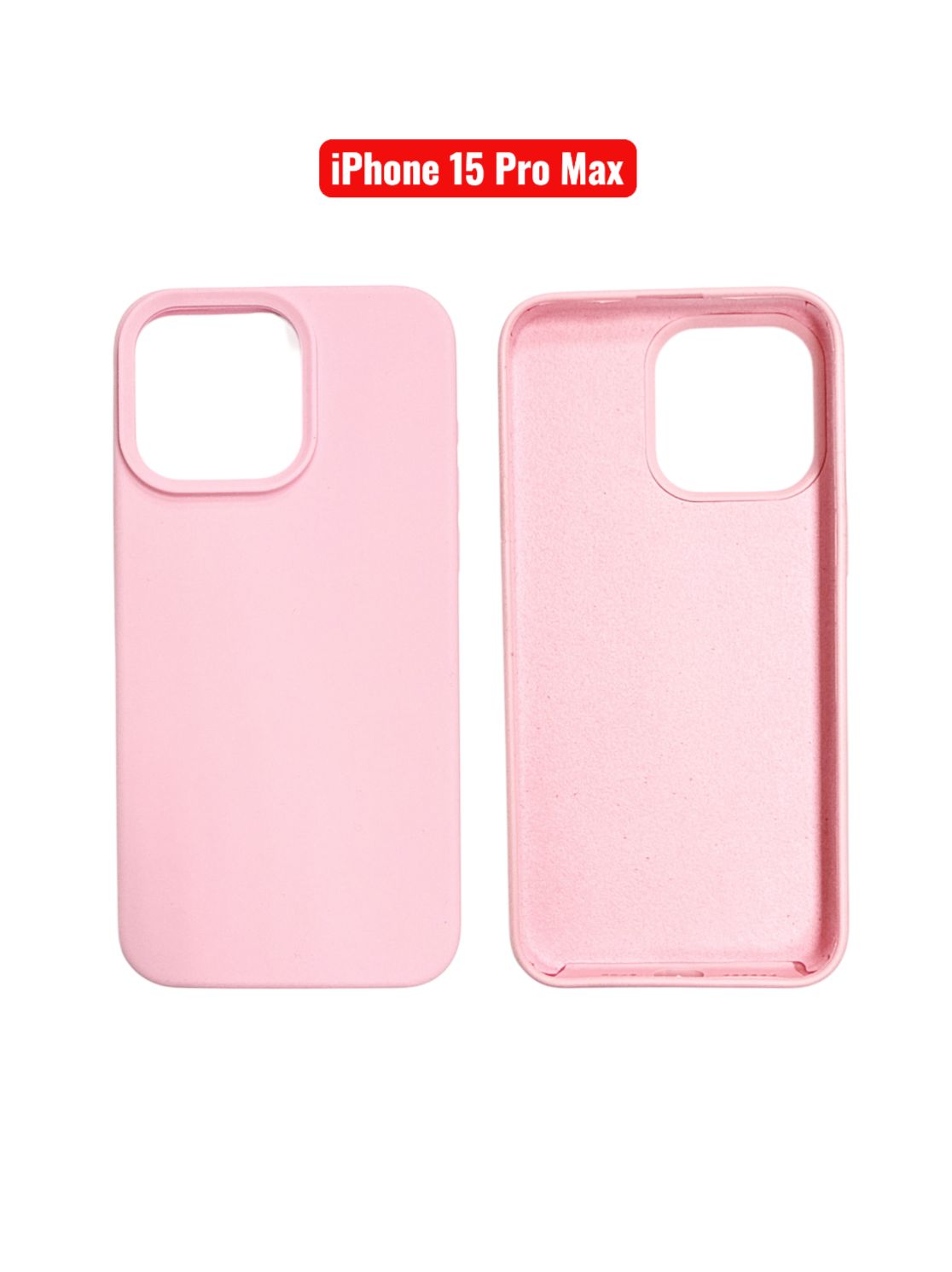 iPhone 15 Pro Max Silicone Case | Black Blue Yellow Orange Pink Green Purple Cover