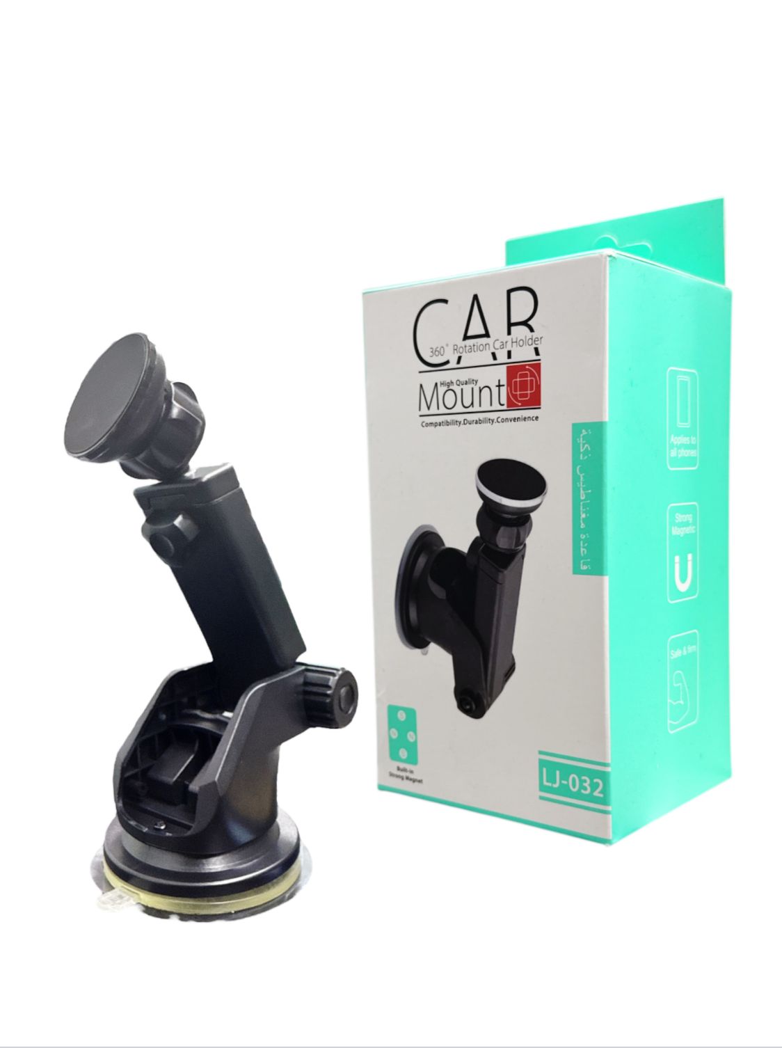 Car Holder LJ-032 – 360° Rotation High Quality Universal Phone Mount