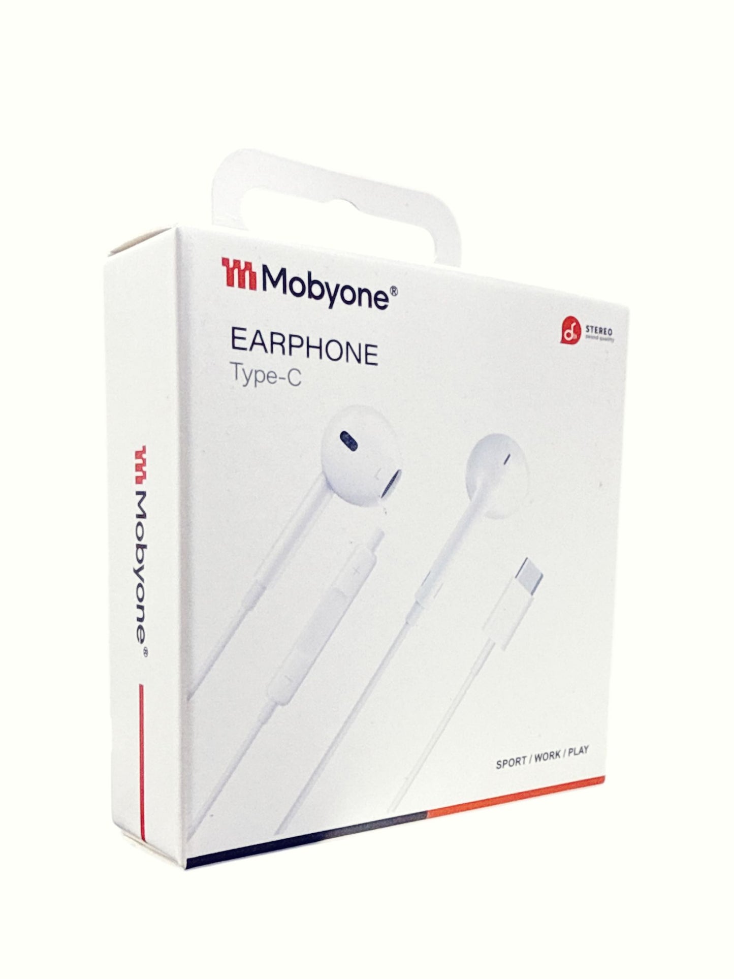 Mobyone wired EarPods USB-C Sport/Work/Play Quality Sound