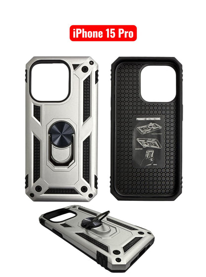 iPhone 15 Pro Sergant Hard Case | Red Green Blue Black Gold Rose Gold Silver Cover