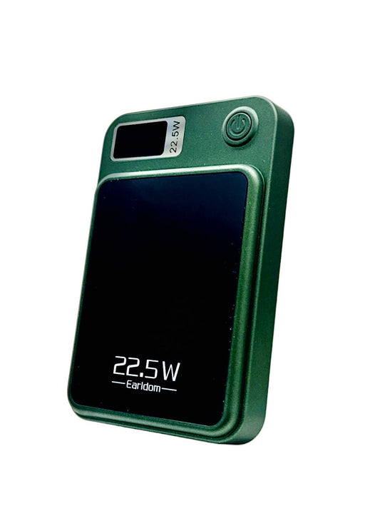 Earldom PD33 5000mAh MagSafe Wireless Power Bank | 15W Fast Charge | USB & PD