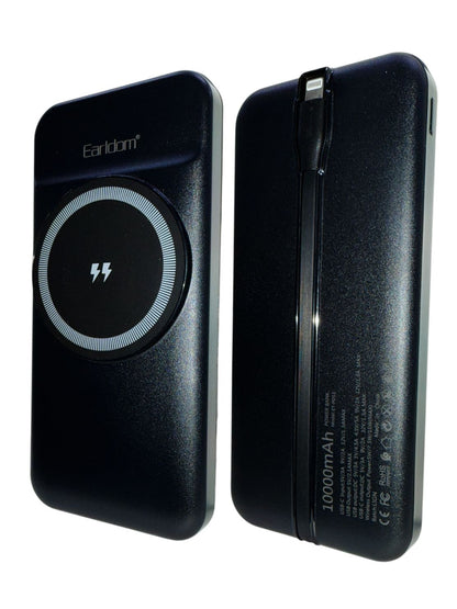 Earldom PD13 1000mAh Wireless Power Bank | 15W Fast Charging | Lightning