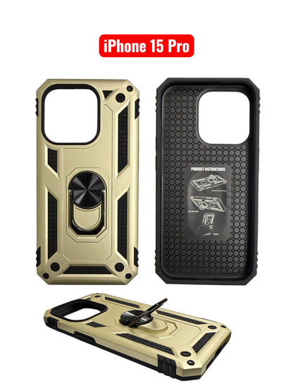 iPhone 15 Pro Sergant Hard Case | Red Green Blue Black Gold Rose Gold Silver Cover