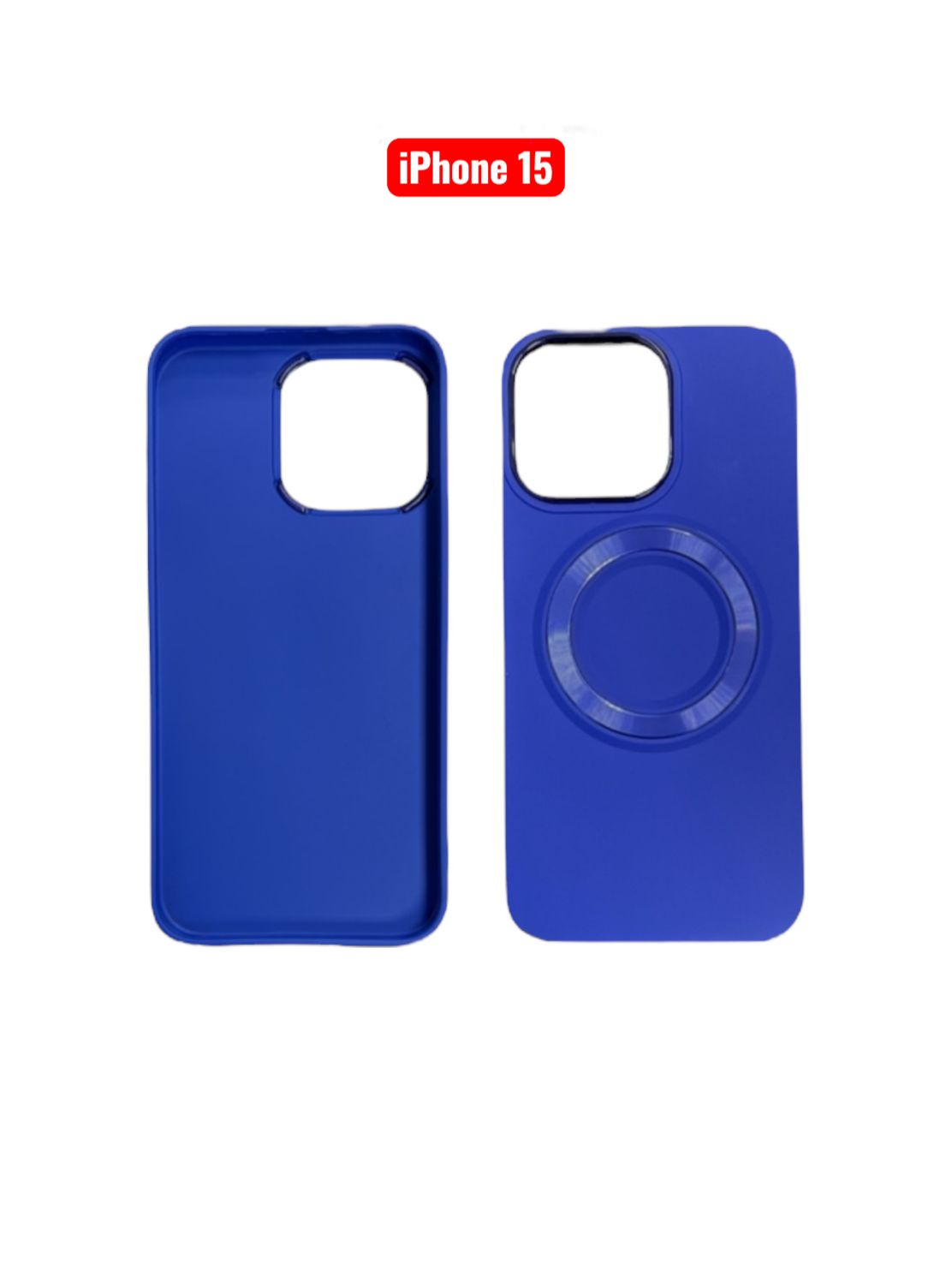 iPhone 15 TPU Magnetic Case | White Brown Green Blue Pink Slim Shockproof Cover