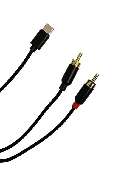 KM KY-219 Type-C to AUX Cable 1m | DAC Decoder Chip | Gold-Plated Plug | Hi-Fi Audio