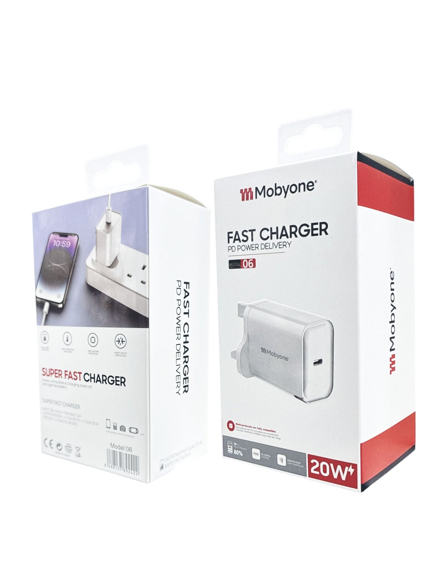 Mobyone 20W  Fast Charger | Model 06 | USB Type-C Port | Compact