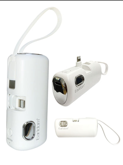 Earldom PD41 5000mAh USB C & 8-pin Mini 2 in 1 Powerbank 22.5W PD