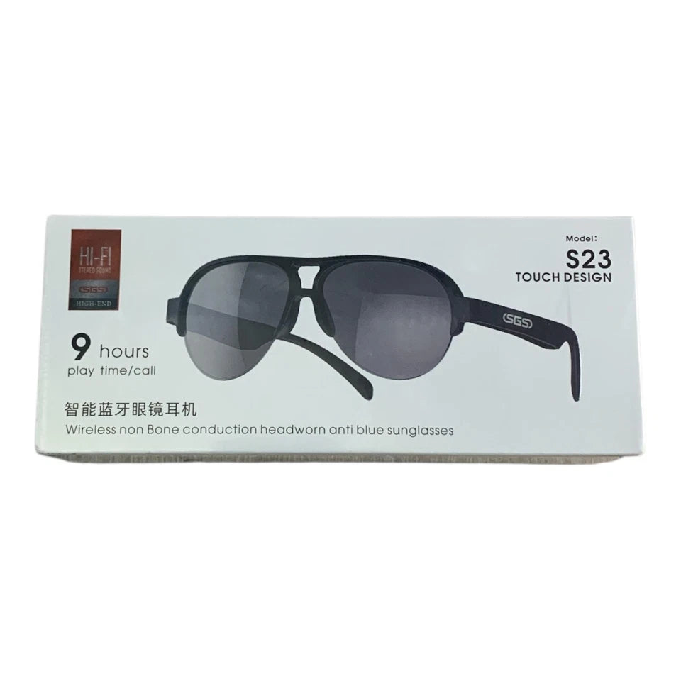 SGS S23 Bluetooth Glasses | 9H Play/Talk | Wireless Audio Eyewear | Smart Tech